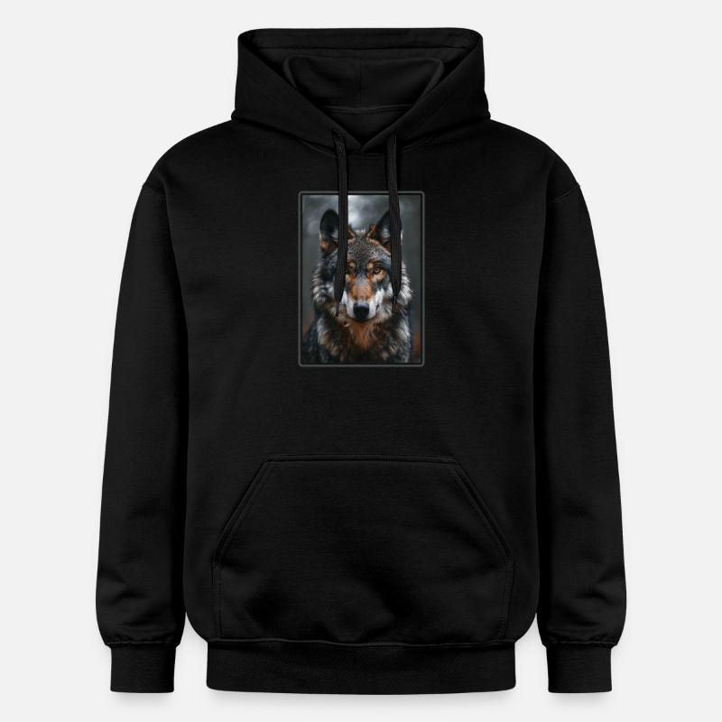 Loups Loup - Sweat à capuche Softstyle® Gildan Unisexe - noir