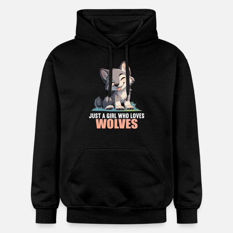 Loups Loup - Sweat à capuche Softstyle® Gildan Unisexe - noir