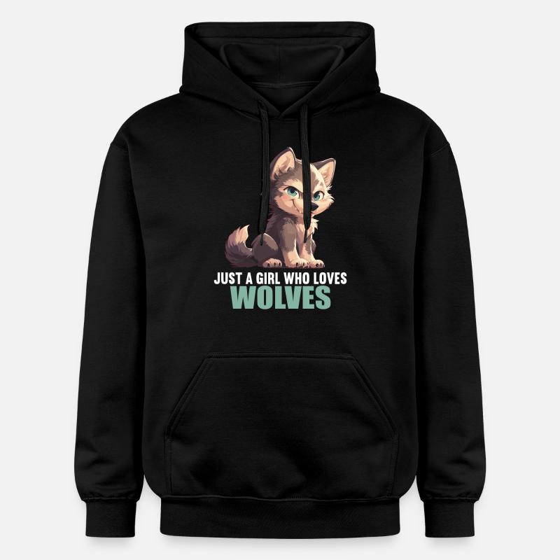 Loups Loup - Sweat à capuche Softstyle® Gildan Unisexe - noir