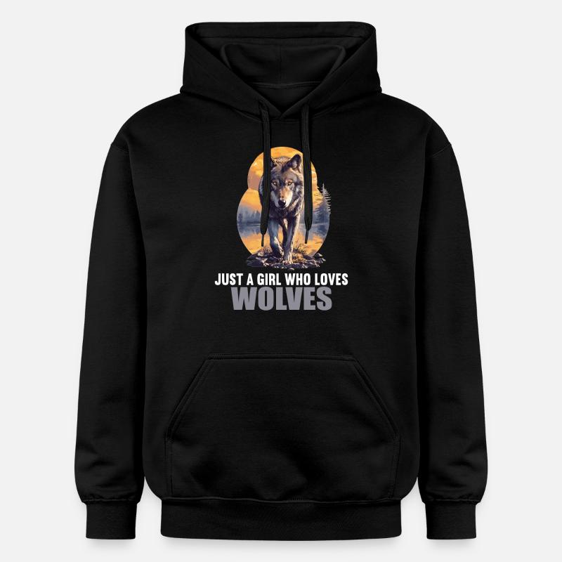 Loups Loup - Sweat à capuche Softstyle® Gildan Unisexe - noir