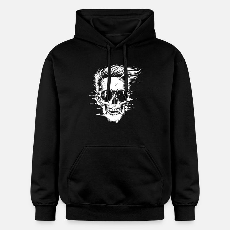 Punker Skull Party - Sweat à capuche Softstyle® Gildan Unisexe - noir