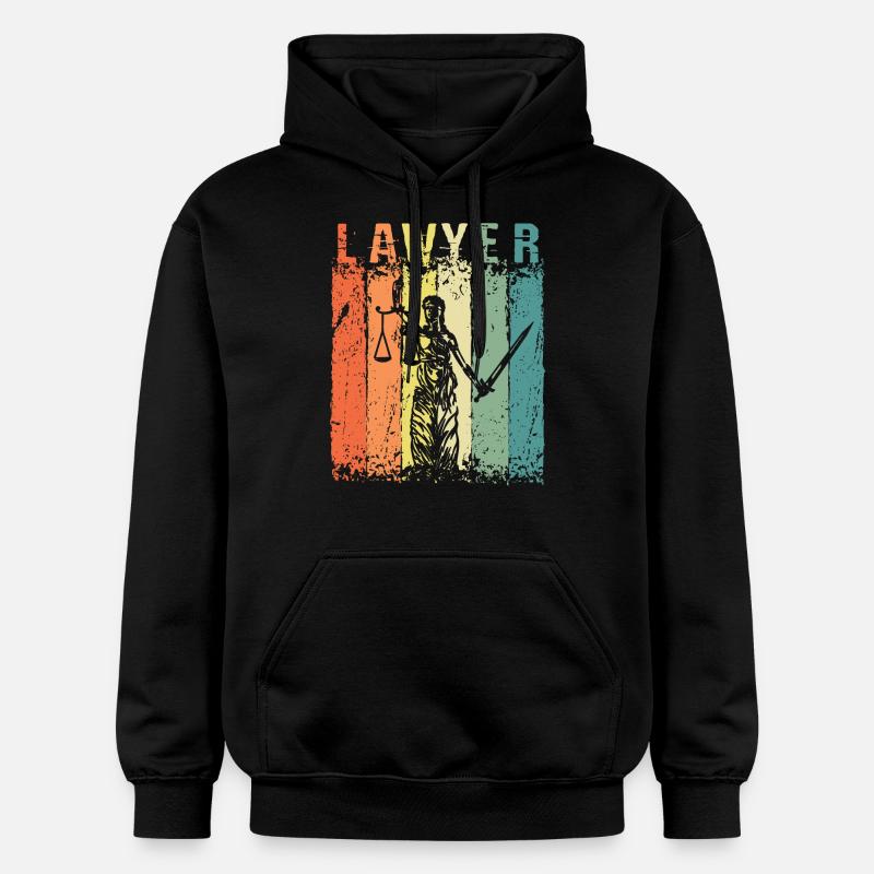 Avocat, Justice, Avocat, Avocat, - Sweat à capuche Softstyle® Gildan Unisexe - noir