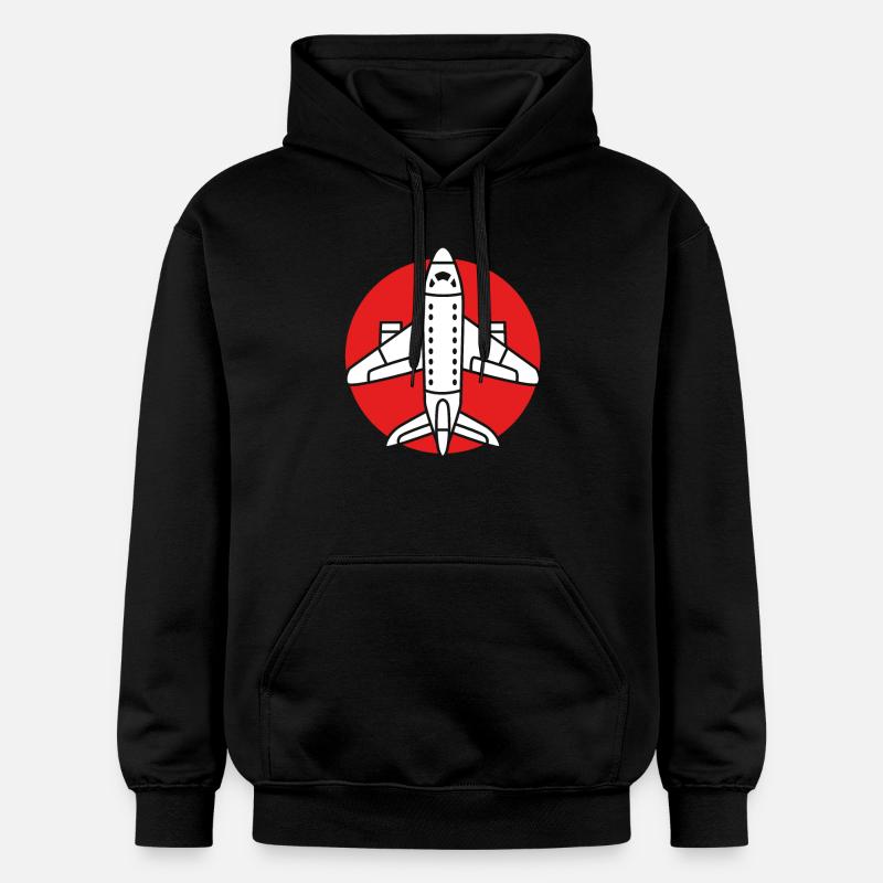 Pilote d’avion - Sweat à capuche Softstyle® Gildan Unisexe - noir
