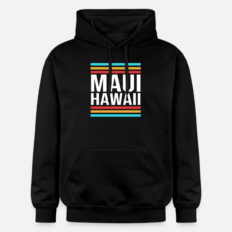 Maui Hawaï Hawaïen - Sweat à capuche Softstyle® Gildan Unisexe - noir