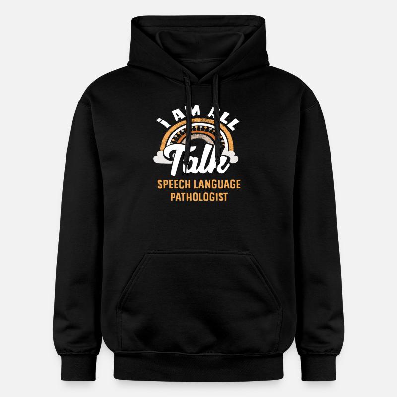 Je suis orthophoniste - Sweat à capuche Softstyle® Gildan Unisexe - noir