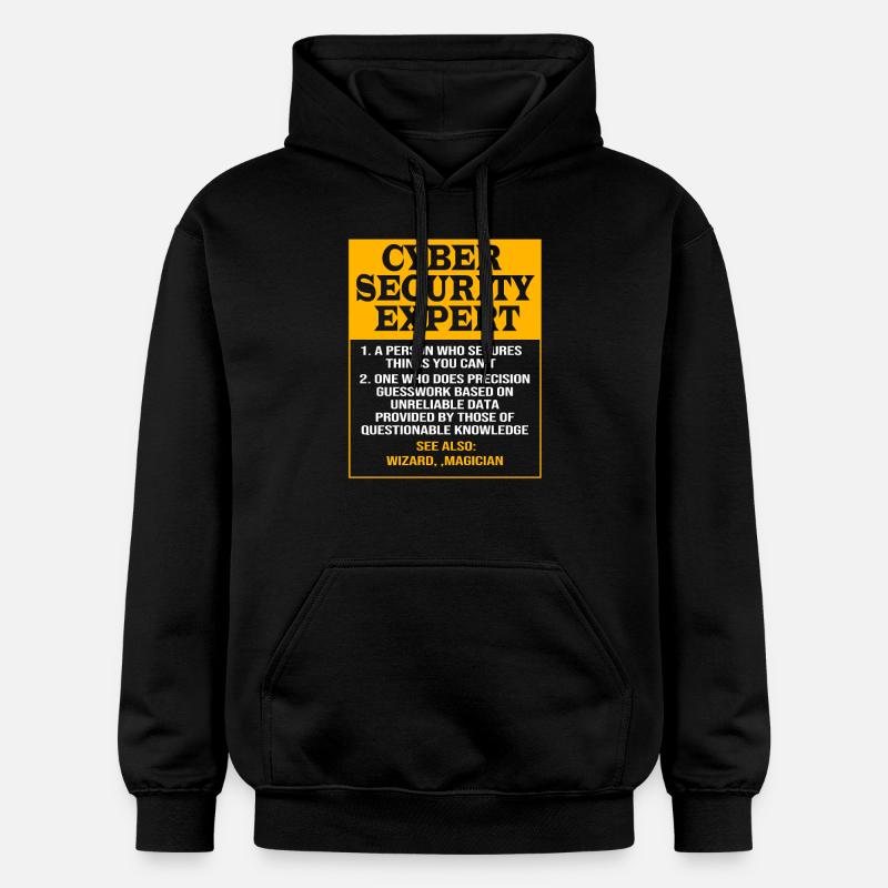 Cybersecurity Cyber Programmer Hacker - Gildan Unisex Softstyle® Midweight Hoodie - black