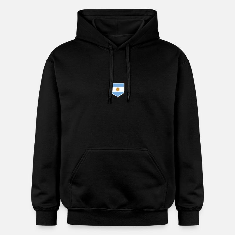 Argentine Cadeau Argentine Drapeau argentin - Sweat à capuche Softstyle® Gildan Unisexe - noir