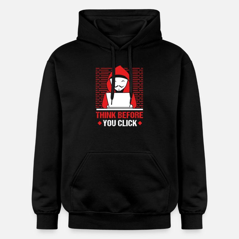 Cyber programmeur cybersécurité Hacker - Sweat à capuche Softstyle® Gildan Unisexe - noir