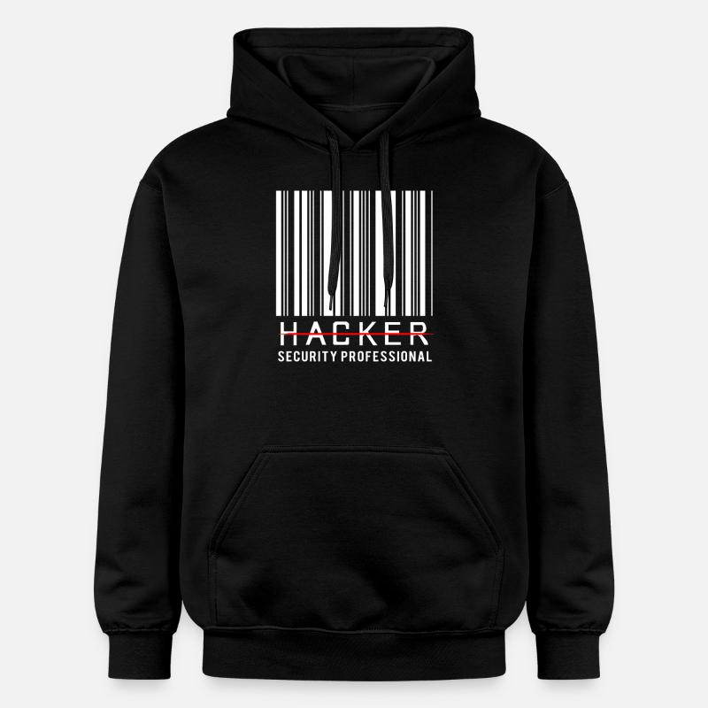 Cybersecurity Cyber Programmierer Hacker - Gildan Unisex Softstyle® Midweight Hoodie - Schwarz