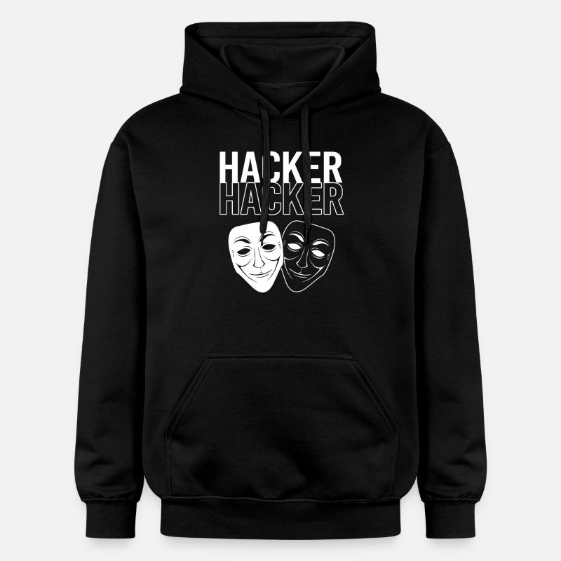 Cybersecurity Cyber Programmierer Hacker - Gildan Unisex Softstyle® Midweight Hoodie - Schwarz