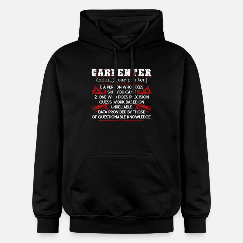 Carpenter Carpenter Definition - Gildan Unisex Softstyle® Midweight Hoodie - black