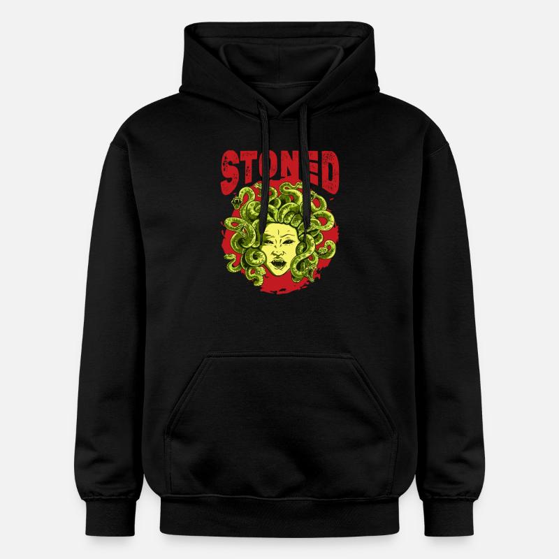 Déesse défoncée Mythologie grecque - Sweat à capuche Softstyle® Gildan Unisexe - noir