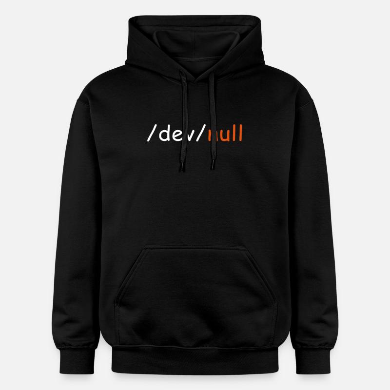 dev null - Gildan Unisex Softstyle® Midweight Hoodie - Schwarz