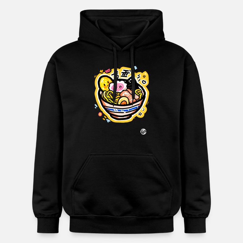 Ramen Kawaii sucré - Sweat à capuche Softstyle® Gildan Unisexe - noir