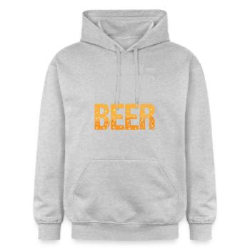 Sprinting For The Free Beer Running - Gildan Unisex Softstyle® Midweight Hoodie - light heather grey - Front - Liana (172cm) & Jaron (178cm)