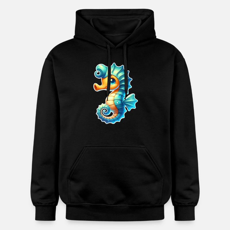 Hippocampe Hippocampe - Sweat à capuche Softstyle® Gildan Unisexe - noir