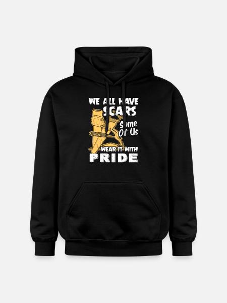Carpenter We All Have Scars - Gildan Unisex Softstyle® Midweight Hoodie - black