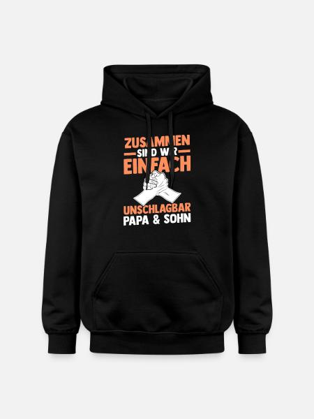 Dad and son - Gildan Unisex Softstyle® Midweight Hoodie - black