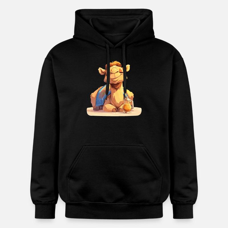 Chameau Kamele Kamel - Sweat à capuche Softstyle® Gildan Unisexe - noir