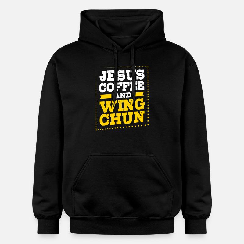 Wing Chun - Sweat à capuche Softstyle® Gildan Unisexe - noir