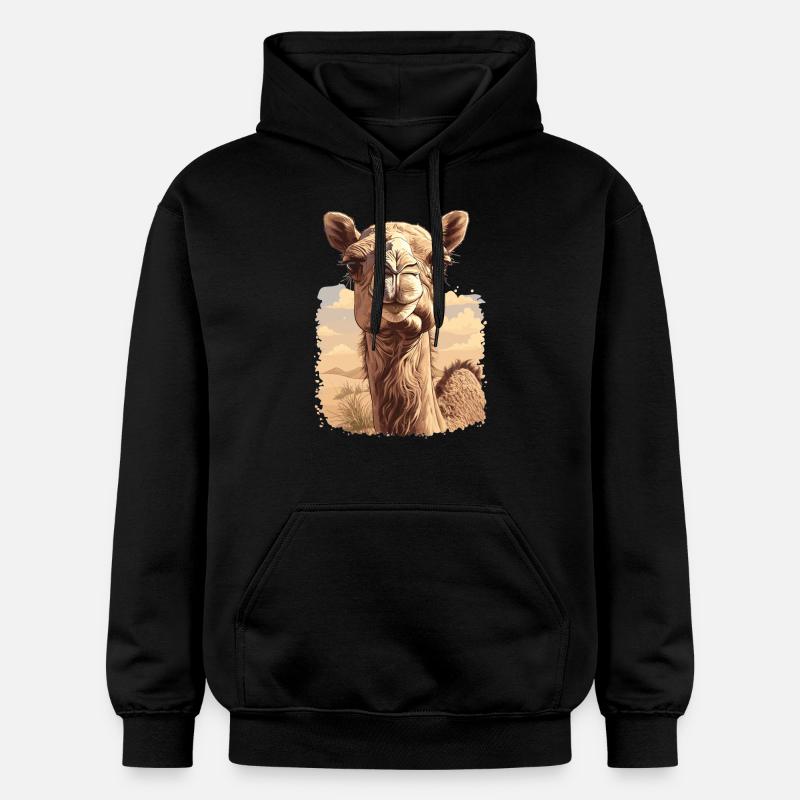 Chameau Kamele Kamel - Sweat à capuche Softstyle® Gildan Unisexe - noir