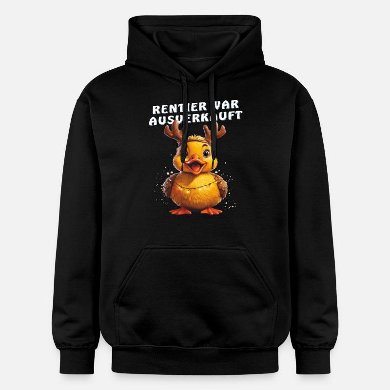 DUCK REINDEER A ÉTÉ VENDU - Sweat à capuche Softstyle® Gildan Unisexe - noir