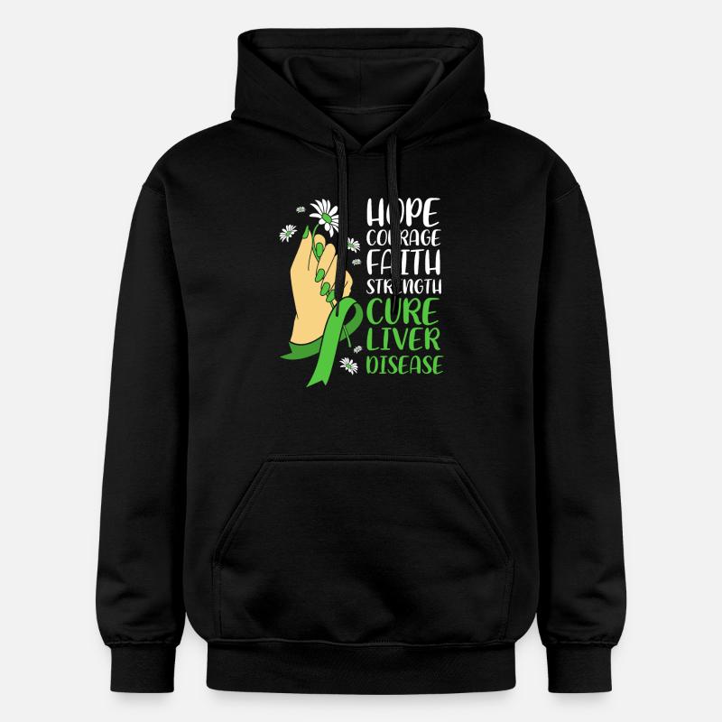Lebererkrankung - Gildan Unisex Softstyle® Midweight Hoodie - Schwarz