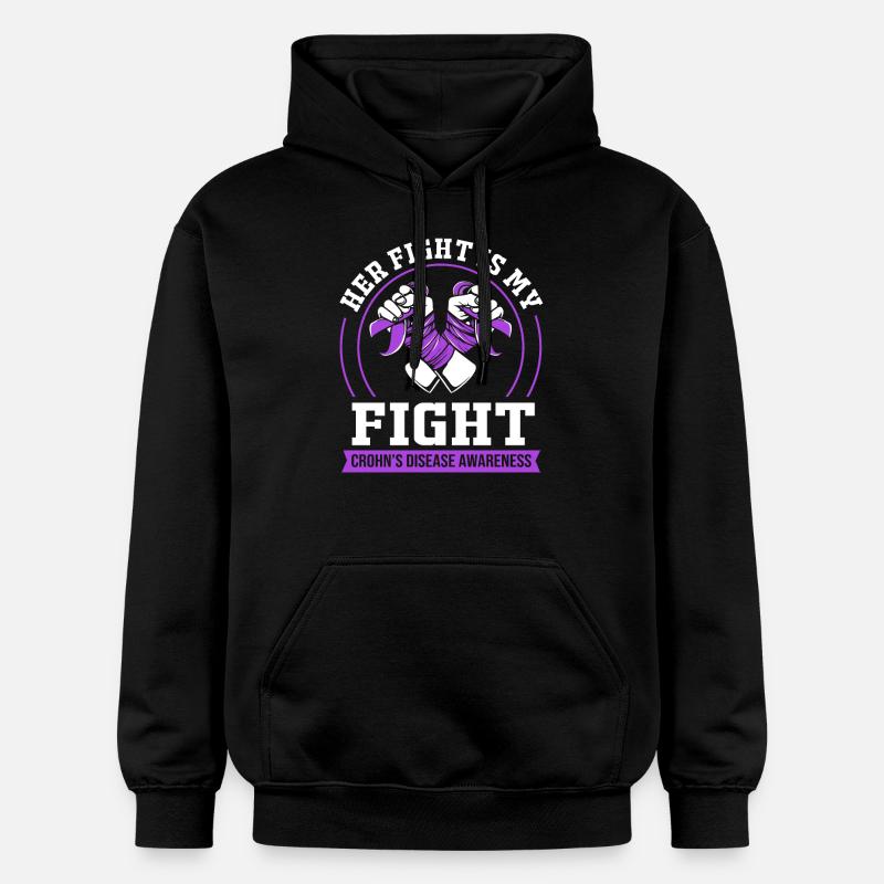 Maladie de Crohn - Sweat à capuche Softstyle® Gildan Unisexe - noir