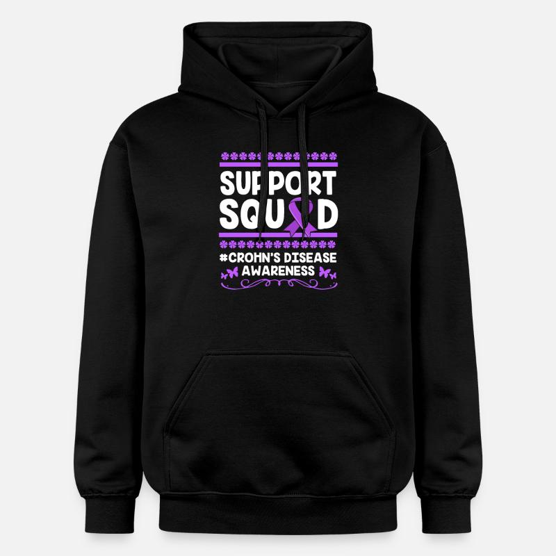 Maladie de Crohn - Sweat à capuche Softstyle® Gildan Unisexe - noir
