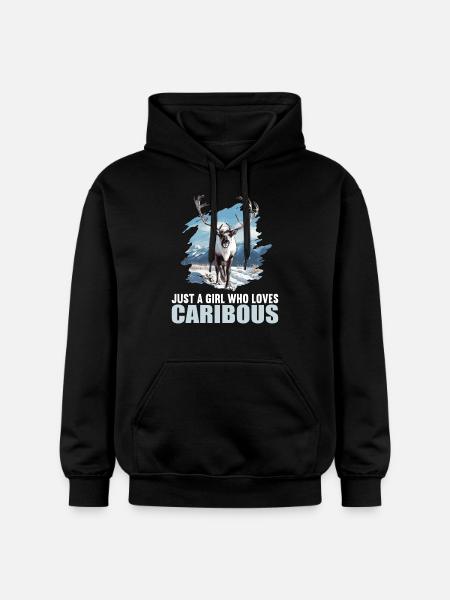 Caribou Karibus Karibu - Gildan Unisex Softstyle® Midweight Hoodie - black