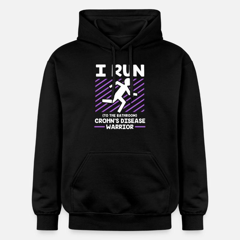 Maladie de Crohn - Sweat à capuche Softstyle® Gildan Unisexe - noir