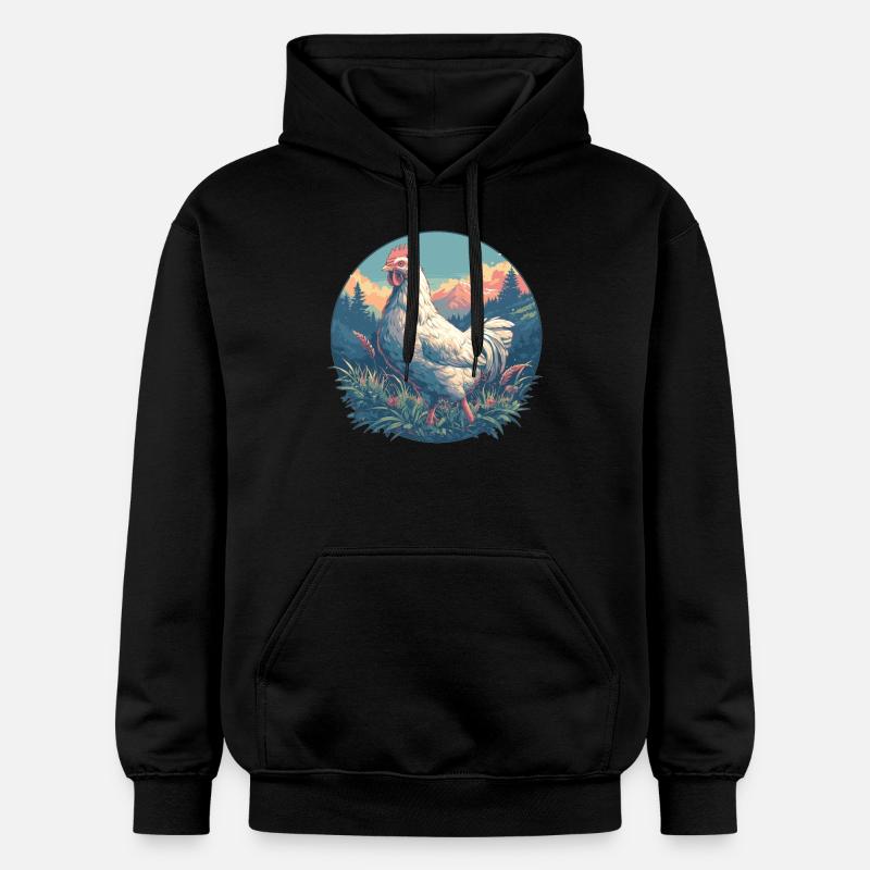 Coq Coqs Coq - Sweat à capuche Softstyle® Gildan Unisexe - noir