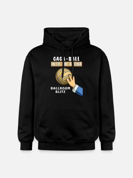 GAGA BALL INTO THE ARENA - Gildan Unisex Softstyle® Midweight Hoodie - black