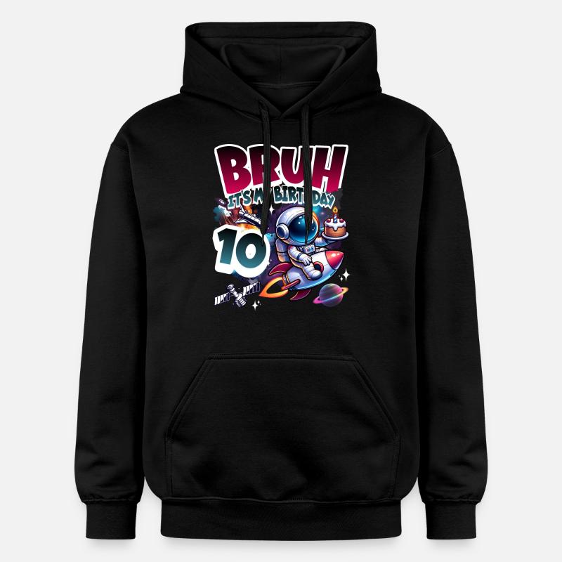 Astronaute 10e anniversaire Espace - Sweat à capuche Softstyle® Gildan Unisexe - noir