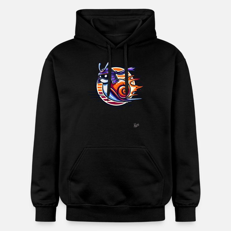 Samouraï japonais Turbo Snail - Sweat à capuche Softstyle® Gildan Unisexe - noir