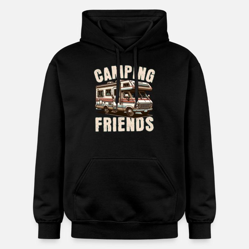 Camping - Sweat à capuche Softstyle® Gildan Unisexe - noir