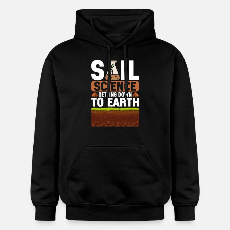 Bodenwissenschaftler Science du sol - Sweat à capuche Softstyle® Gildan Unisexe - noir