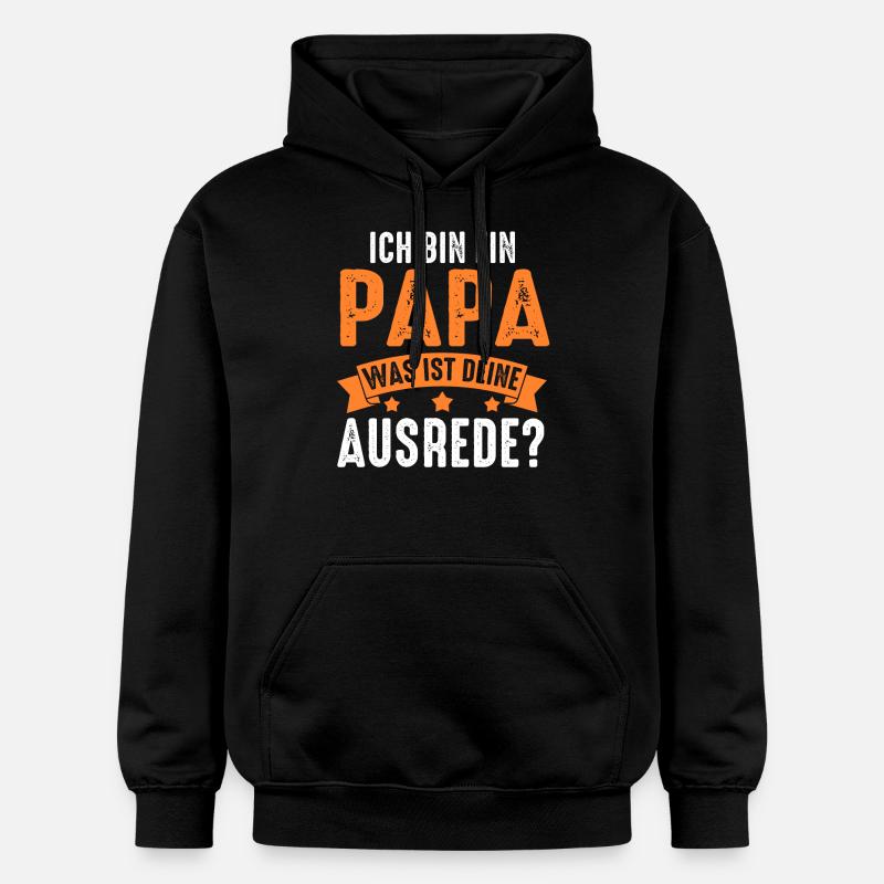 Père Papa - Sweat à capuche Softstyle® Gildan Unisexe - noir