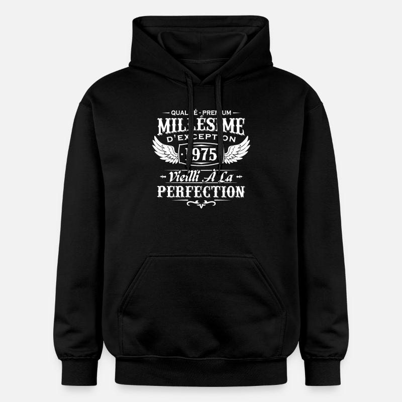 Millésime 1975 - Sweat à capuche Softstyle® Gildan Unisexe - noir