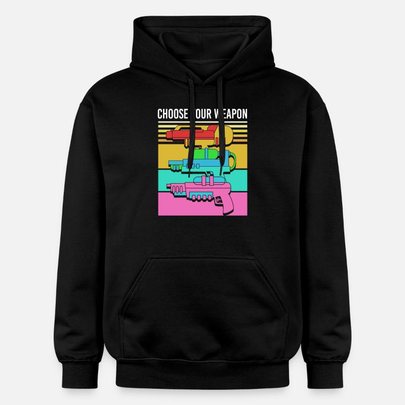 Pistolet à eau - Sweat à capuche Softstyle® Gildan Unisexe - noir