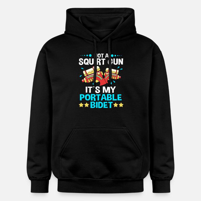 Pistolet à eau - Sweat à capuche Softstyle® Gildan Unisexe - noir