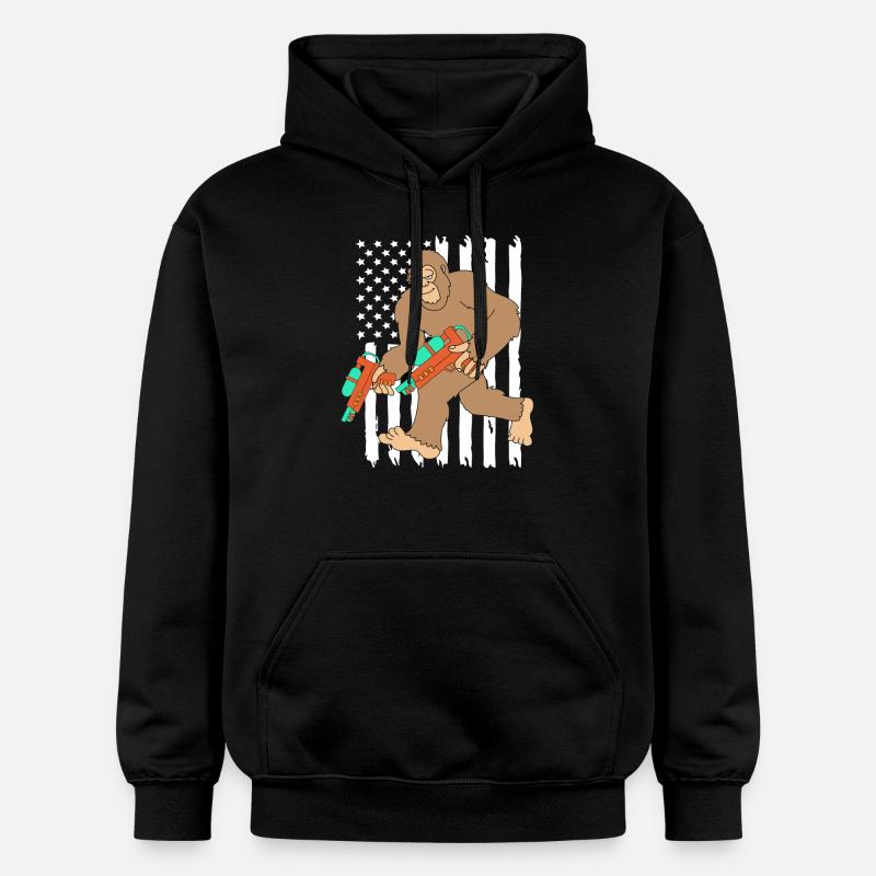 Pistolet à eau - Sweat à capuche Softstyle® Gildan Unisexe - noir