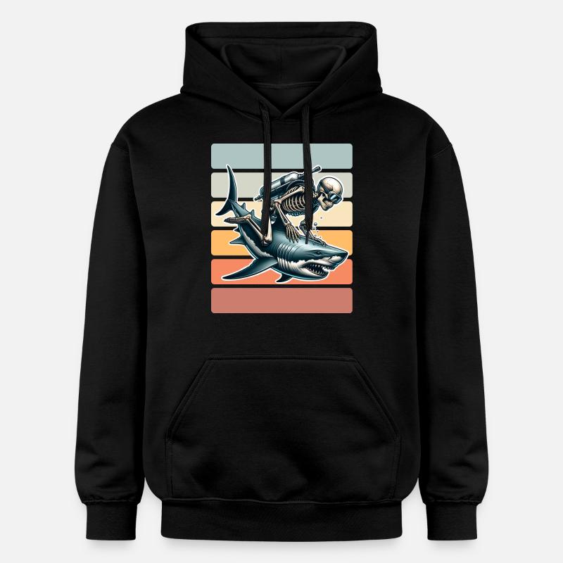 Plongeurs - Sweat à capuche Softstyle® Gildan Unisexe - noir