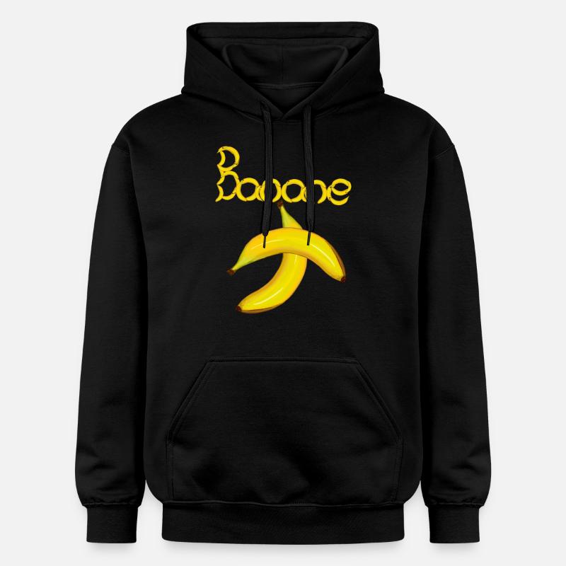 Banane Fruit de la banane - Sweat à capuche Softstyle® Gildan Unisexe - noir