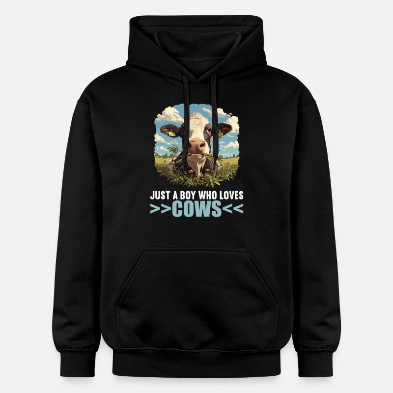 Vaches Vache - Sweat à capuche Softstyle® Gildan Unisexe - noir