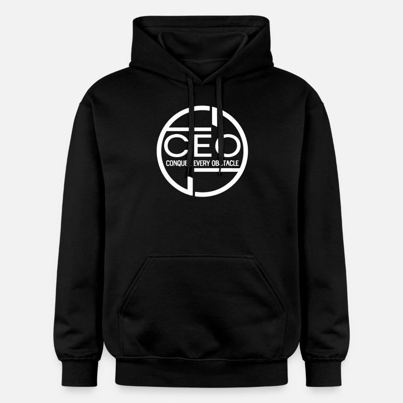 CEO: Conquer Every Obstacle - Gildan Unisex Softstyle® Midweight Hoodie - black
