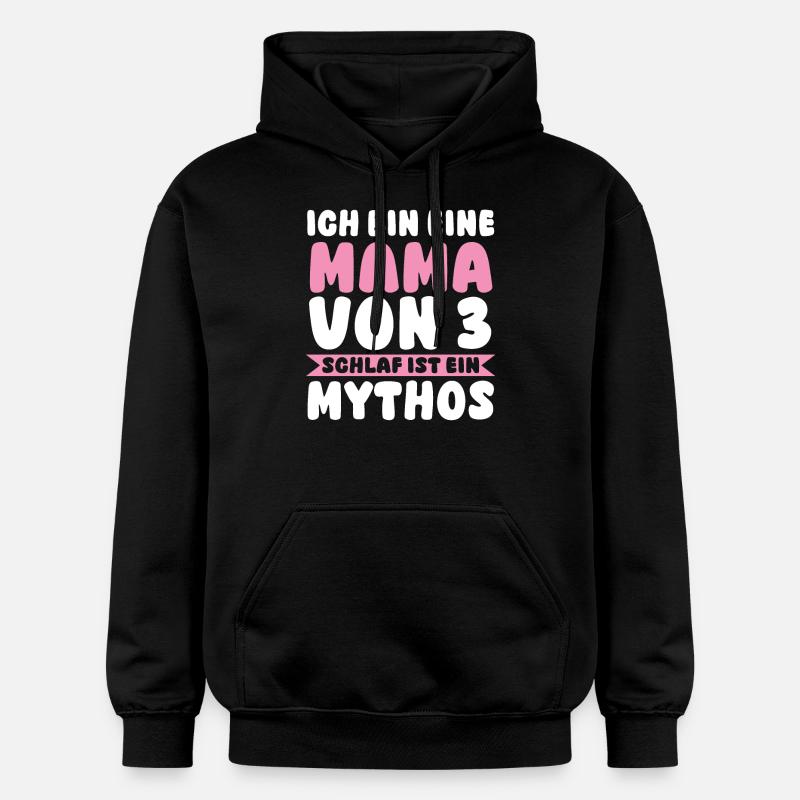 Maman de 3 enfants - Sweat à capuche Softstyle® Gildan Unisexe - noir