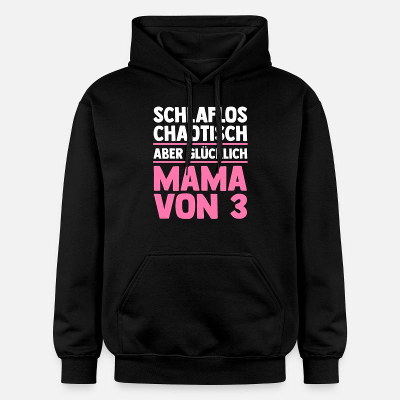 Maman de 3 enfants - Sweat à capuche Softstyle® Gildan Unisexe - noir