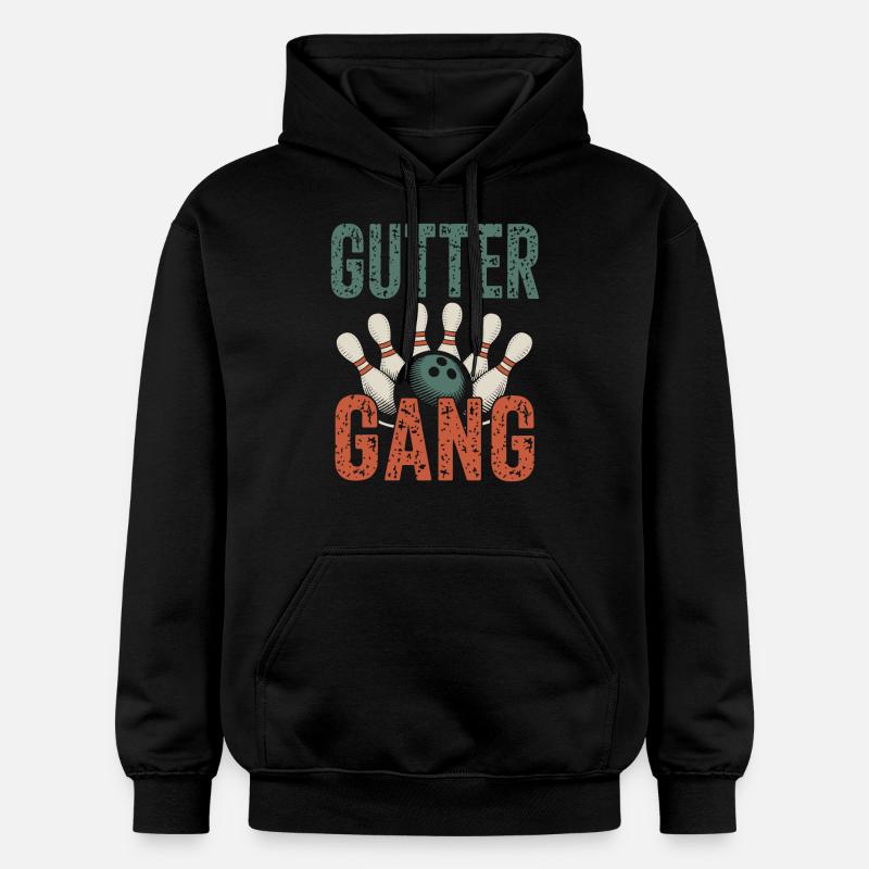 Gutter Gang Bowling Bowler - Sweat à capuche Softstyle® Gildan Unisexe - noir
