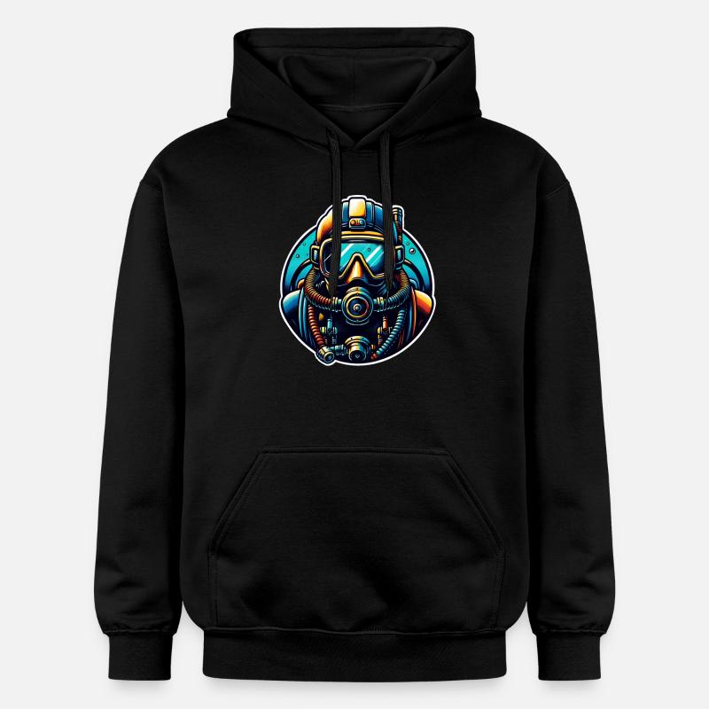 Plongeurs - Sweat à capuche Softstyle® Gildan Unisexe - noir